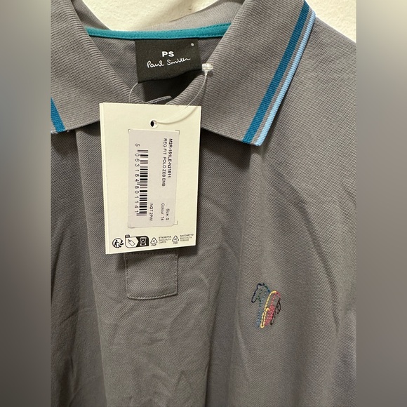 Paul Smith Other - Paul Smith Gray Polo with Blue Accents